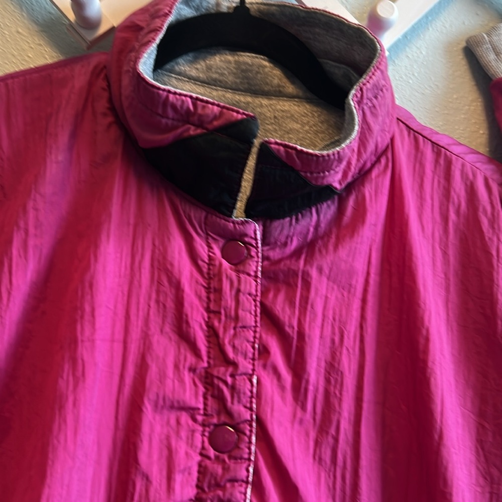 Vintage Be In The Current Scene Windbreaker Raspberry - Picture 3 of 12